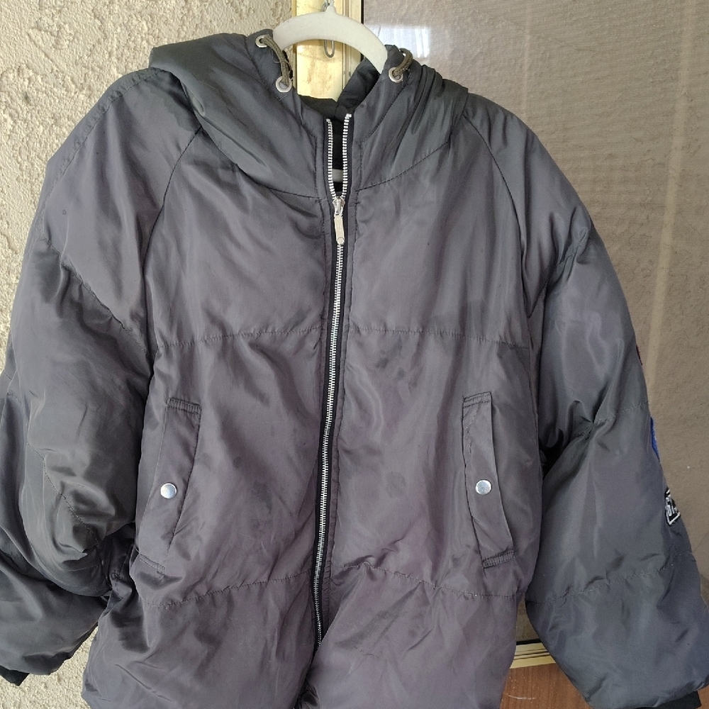 Vogue Gray Puffer Jacket with Hood